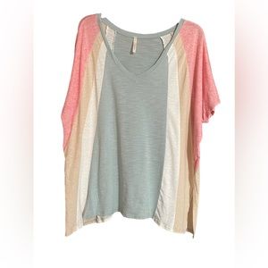 Lovestory, Large, Pastel Multi Tunic